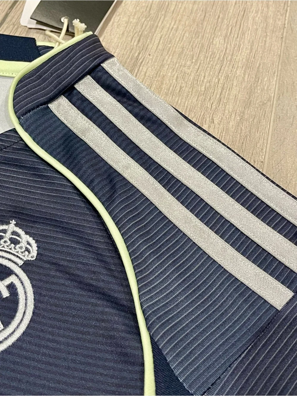 NWT Adidas Real Madrid Away Jersey Youth 9-10Y 140 Navy Aeroready Soccer Shirt